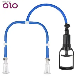 Olo Nipple Enhancement Pump Valve真空ポンプリムーバブルエンローダー吸引マッサージャークリトリス強化ポンプ女性用L230518のセックスおもちゃ