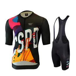 Cykeltröja sätter 2023 CSPD Ankomstskjorta Summer Men's Short Sleeve Clothing Outdoor Eco Ropa de Ciclismo 230605