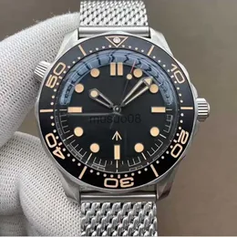 Inne zegarki ceramiczna ramka 42 mm bez czasu na śmierć mężczyzn Orologio Sapphire męskie zegarki automatyczne ruch mechaniczny Montre de Luxe zegarek James Bond 007 J230609