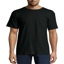 قميص الأكمام القصيرة من الرجال ، مع جيب ، حتى 3XL