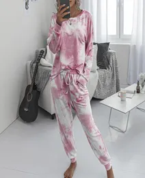 Kadın yoga seti tiedry baskılı kısa pijama seti kolsuz yaz pijamaları gündelik twopiece nightwear pijamaları kadın bezi3155504