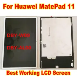 Панели Лучший работающий ЖК -дисплей сенсорный экран дигитайзер Сборка стеклянного датчика для Huawei Matepad 11 DBYW09 DBYAL00 ТАБЛИЧНЫЙ ПК PANTALLA