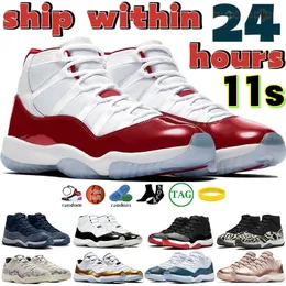 2023 Jumpman 11 11s Basketball Shoes Designer Men Sneakers Low Cement Mens Shoe Cherry Midnight Navy Velvet Cool Grey 25th Anniversary Women Trainers