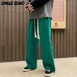 Pants Single Road Mens Baggy Joggers Men 2022 Green Oversized Sweatpants Male Trousers Japanese Streetwear Wide Leg/ Tie Leg Pants