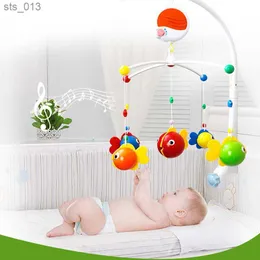 Baby Rattles Mobiles Music Bed Bell Toddler Crib Toys Cartoon Cute Babys Soothing Toy Bed Hanging Musical Baby Toy 0-12 Month L230518