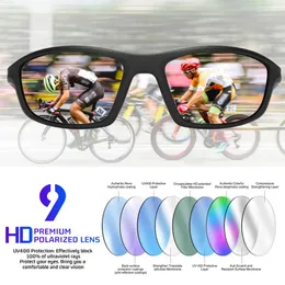 Solglasögon Trend Brand Men/Women TR90 Outdoor Sport Polarised Driving Mirror Mountain Cycling Sun Glasögon Zonnebril Heren