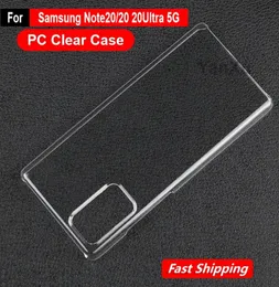 New Ultra thin Crystal Clear PC Hard Case For Samsung Samsung Galaxy Note 20 Plastic Protective Cover Note 20Ultra 5G Capa8520486