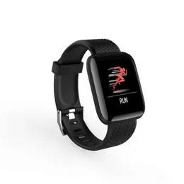 Smart Band Uomo Donna Smart Watch Misuratore di pressione sanguigna Cardiofrequenzimetro Fitness Tracker 116Plus Orologio da polso intelligente D13 orologio da polso