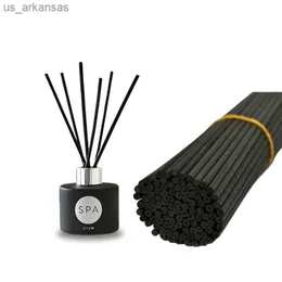 300 st l40/35/30cm x 5/4/3mm Heminredning Reed Diffuser Sticks Polyester Black Fiber Rod Rattan Sticks For Home doft L230523