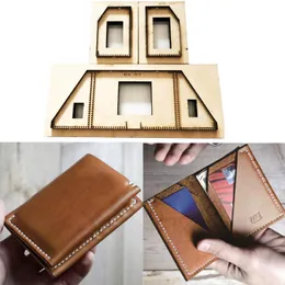 Wallets Japan Steel Blade Wood Die for DIY Leather Craft Wood base Wallet Card Bag Die Knife Mould Hand Punch Tool