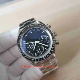 Outros relógios OM Maker Mens Watch Super Quality 44mm Moonwatch Axial Chronograph Cronômetro Relógios Aço Inoxidável Transparente Handwinding Mechanica J230606