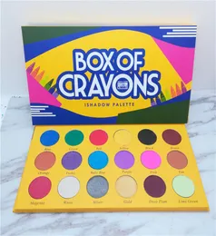In stock New makeup BOX OF CRAYONS Shimmer Matte Eyeshadow 18 color brightcolored and beautiful Eyeshadow palette5887147