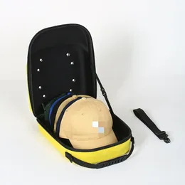 EVA hat storage box Portable pressure resistant eva baseball cap storage bag baseball cap bag Portable dust-proof baseball cap breathable men's shoulder bag black