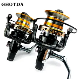 Baitcasting Reels 30KG Max Drag Spinning Fishing Reel With Large Spool Strong Body Saltwater Spinning Fishing Reel 9000 10000 12000 230606
