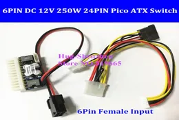 NEW PCIE 6pin female Input DCATX250W 24pin Power Supply Module Swithc Pico PSU Car Auto Mini ITX High DCATX power module ITX Z5552112