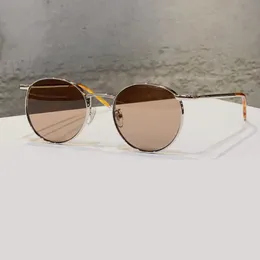 Ретро круглые солнцезащитные очки серебряная металлическая рама мужчины женщины Summer Fashion Sunglasses Sunnies Gafas de Sol Sonnenbrille Shades UV400 Очеительники с коробкой