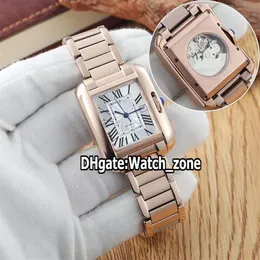 Ny 30mm Anglaise W5310003 WHTIE DIAL ASIAN 2813 Automatisk Womens Watch Rose Gold Steel Armband High Quality Lay Watches Watch Z220i