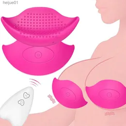 Fjärrkontroll Nippel vibrator bröststimulator bröstmassager bröst förstora pump vuxna produkter sex leksaker för kvinnor 10 hastighet l230518