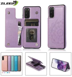 Leather Case For Samsung Galaxy S20 FE S10 S9 S8 Note 8 9 10 20 Ultra Plus S7 Edge Magnetic Card Holder Wallet Phone Bags Cover3153071