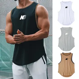 Men's Tank Tops Summer Tank Top MenS Gym Fitness Training Clothing Quick Dry Silm Fit Bodybuilding Sleeveless Shirts Man Fashion Basketball Vest 230605