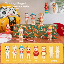 Kör kutu Sonny Angel Japon iyi şans serisi maskot şanslı kedi bebek anime mini figürleri oyuncak modeli dekorasyon sürpriz gizemli kutu 230605