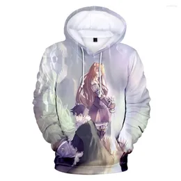 Felpe con cappuccio da uomo The Rising Of Shield Hero 3D Stampato Anime Harajuku Felpa Uomo Donna Felpa con cappuccio oversize Moda Uomo-Pullover