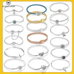 Authentic Snake Chain fit pandora bracelet designer for women European beads Pendant DIY Bangles Infinity Knot Women femme Bracelet Jewelry