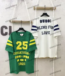 xinxinbuy Men designer Tee t shirt 23ss Paris blind love Letter Print padrão manga curta algodão feminino branco preto S-XL