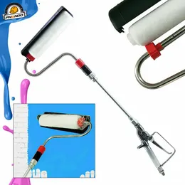 Guns PHENDO Airless Paint Roller Inline Spray Gun with 30cm Spray Extension Pole Selfpriming Roller Cover Power Paint Sprayer Set