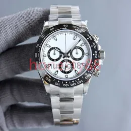 Inne zegarki Dzień U Jakość projektant męski zegarek st9 stal Subdials Working 40 mm Automatyczny ruch mechaniczny szafir szklany szklany ramka ceramiczna srebrna BL J230606