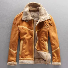Jaquetas masculinas 2023 casacos de lã quentes gola de pele inverno jaqueta casual outwear masculino moda térmica masculina grossa à prova de vento