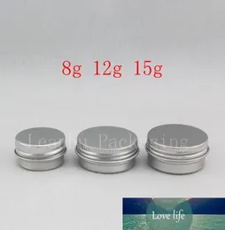 8g 12g 15g Small Empty Balm Aluminum Container Mini Travel Size Metal Cosmetic Jar Sample Skin Care Cream Bottle Solid Perfume2167410