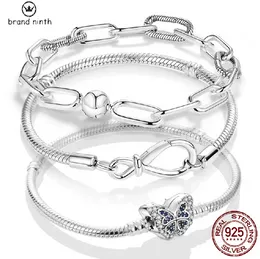 Authentic fit pandora bracelet charms bead Pendant Diy Original Me Bracelet Fit Brand Me Charm Beads Fashion Infinity Knot Women Femme