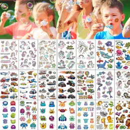 Temporäre Tattoos 10pcs falsche Tattoo Aufkleber Cartoon Kinder Kinder Hände Arm DIY Body Art Tatuaze dla dzieci tatuajes temporales 230606