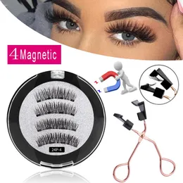 Tools 4/8 PCs 4/5 Magnete 3D Magnetische falsche Wimpern handgefertigtes künstliche Faux Cils Magnetische natürliche Nerz Wimpern arbeiten mit Dropship