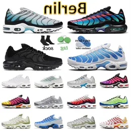 WITH BOX Authentic Tn Plus Sports Running Shoes Tns Berlin For Mens Women Sneakers Unity Baltic Blue Sky Black Anthracite White Mica Green Dusk