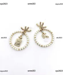 designer women earrings Digital pendant decoration Jewelry Pearl Ring Design Dangle earring Chandelier #Including brand box new arrival