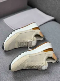 2024 Latest Men's Casual Shoes Sneaker BC Brunello Urban Leather Low-Top Sneakers Genuine Leathers Rubber Sole Mesh Light Sports Fashion Trainers With Box 38-44