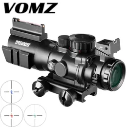 VOMZ 4x32 Acog Zielfernrohr 20mm Schwalbenschwanz Reflex Optics Scope Taktisches Visier Jagdgewehr Airsoft Sniper Lupe