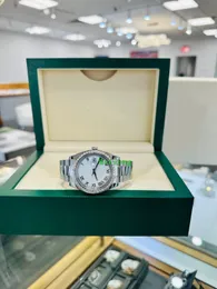Relógios de pulso de luxo NOVOS Relógios automáticos masculinos Datejust 41 mm 126300 Branco ostra Mostrador romano 2,75 ct Diamantes Relógio bisel