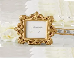 Resin Baroque Gold place card holder wedding birthday party po frame table decoration 50pcs lot wholes5689024