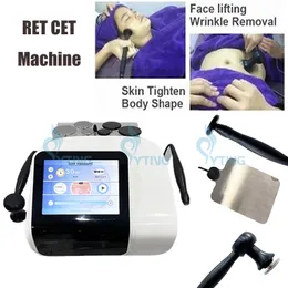 Bärbar CET RET RF Slimming Machine Fat Burning Belly Body Shaping Ansiktsstram Tecar Beauty Equipment