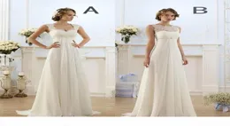 New Empire Country Bohemian Wedding Dresses Cheap Sleeveless Keyhole Lace Up Backless Summer Beach Bridal Gowns1900659