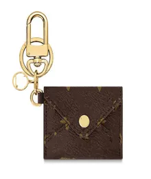 Designer Keychain Purse Pendant Car Chain Charm Brown Flower Mini Bag Trinket Gifts Accessories4906006