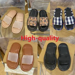 Quality High Lady Slipper Luxury Designer summer slippers fashion Beach Casual shoe fashion woman Comfortable Embroidered bread slippers Sandal with logo