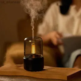 Umidificador de ar com fio quarto mini mudo ultrassônico usb fogger difusor purificador 260ml usb cool mist maker máquina de aromaterapia