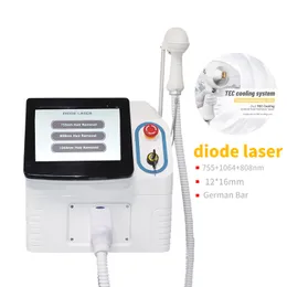 Portable 3 Wave 755nm 808nm 1064nm Permanent IPL OPT Laser Hair Removal Machine Diode Laser Tattoo Removal Wrinkle Removal Carbon Peeling Laser Beauty Equipment