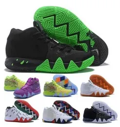 WITH BOX 2023 Kyrie Men Basketball Shoes 4 4s Halloween Confetti Ankle Taker Bhm Equality Mamba Light Black Man Baskets Trainers Sneakers Size 36-46