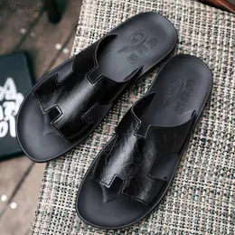 2022 Summer Men 39 S Sandals tofflor Male Flops Hotel Fashion Casual Sandalias Playa Hombre Pantoufle Homme Cuir L230518