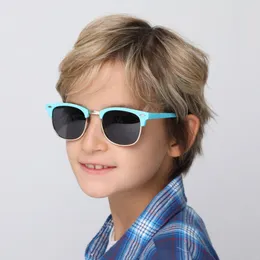 Sunglasses Cyxus Children Polarized Sunglasses Fashion Sunglasses Boy Girl UV400 Protection Simi Rimless Eyewear 1602 230606